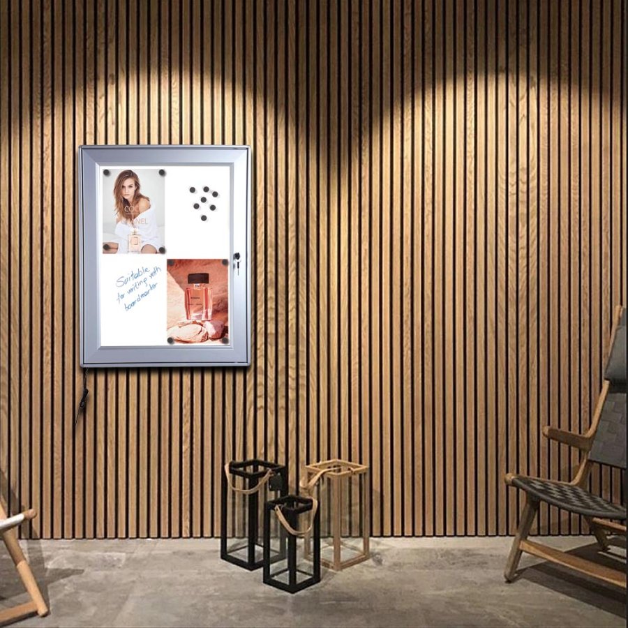 LED-Men&uuml;-Aush&auml;ngeschrank - 6xA4