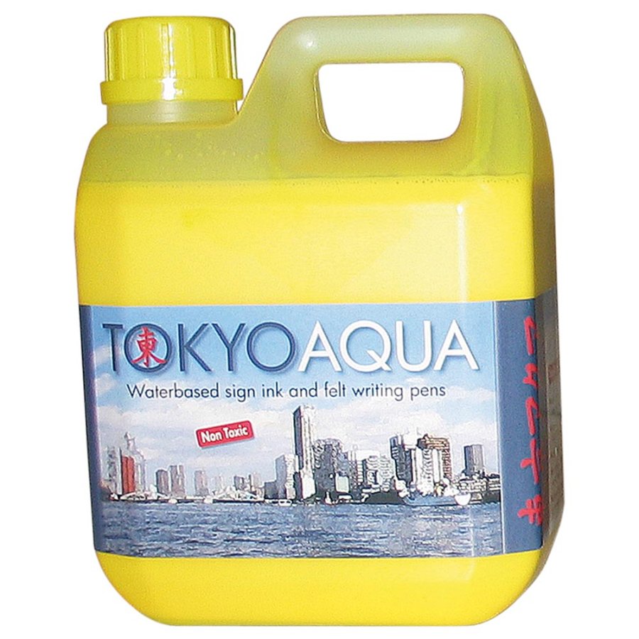 Tokyo AquKundenstopperertinte - 1L Gelb