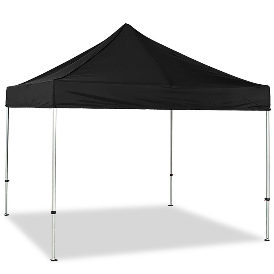 Pavillon/Veranstaltungszelt Lux aus wasserdichtem Polyester, silber/schwarz - 2x2 m