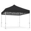 Pavillon/Veranstaltungszelt Lux aus wasserdichtem Polyester, silber/schwarz - 2x2 m #9