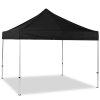 Pavillon/Veranstaltungszelt Lux aus wasserdichtem Polyester, silber/schwarz - 3x3 m #1