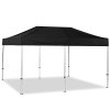 Pavillon/Veranstaltungszelt Lux aus wasserdichtem Polyester, silber/schwarz - 3x6 m #1