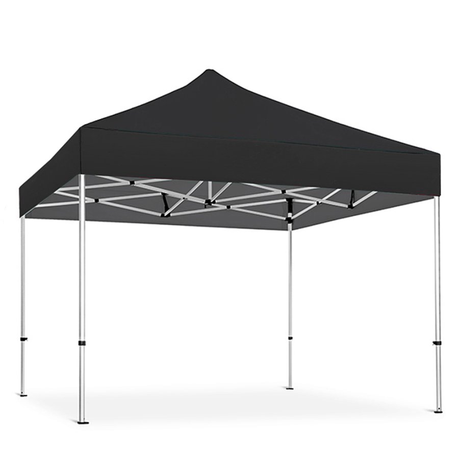 Pavillon/Veranstaltungszelt Lux aus wasserdichtem Polyester, silber/schwarz - 3x6 m