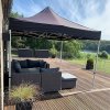 Pavillon/Veranstaltungszelt Lux aus wasserdichtem Polyester, silber/schwarz - 3x6 m #11