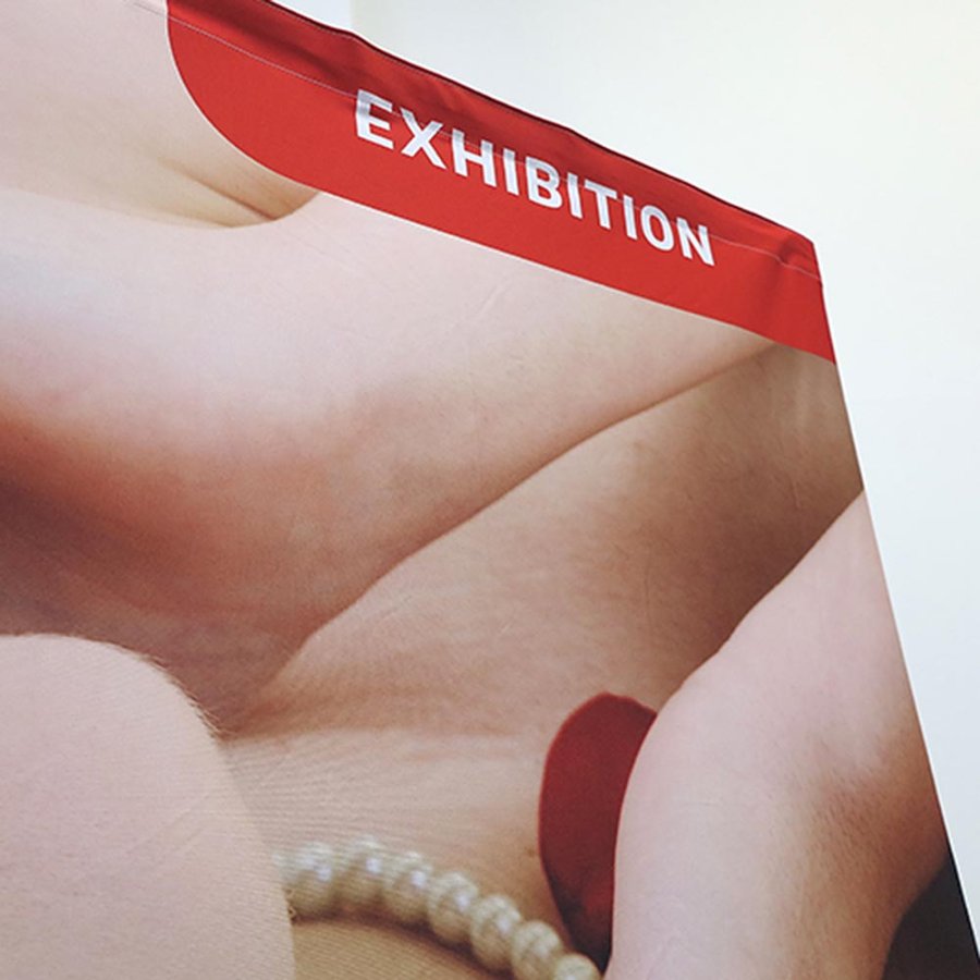 Messe Wand, Pop-up Wall Textile, 3x3, Nur Banner mit Druck