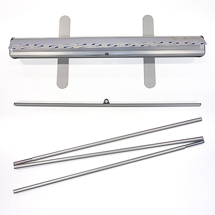 Classic Roll-up, einseitig, 85 x 200 cm - Silber