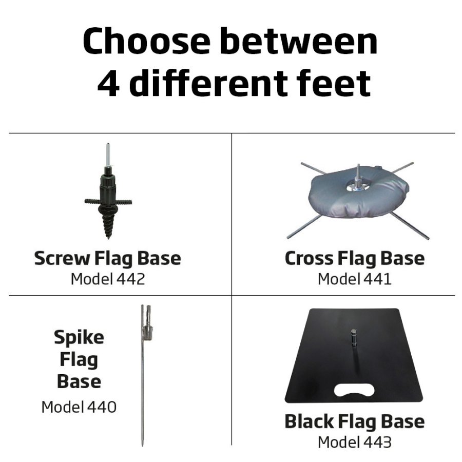 Beachflag, Outdoor Square Flag Medium, Stangensystem