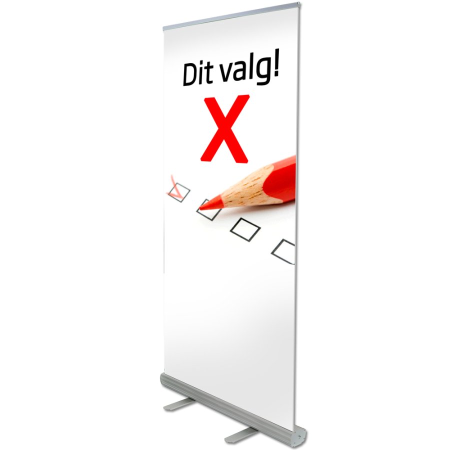 Eco Roll-up einseitig - 85x200 cm - Silber