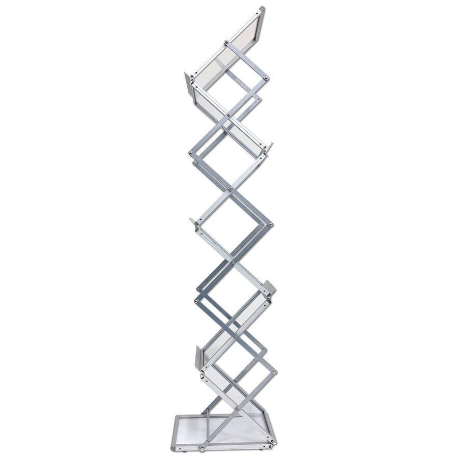 Flex-Prospektst&auml;nder, Alu/Silber, 6 x A3