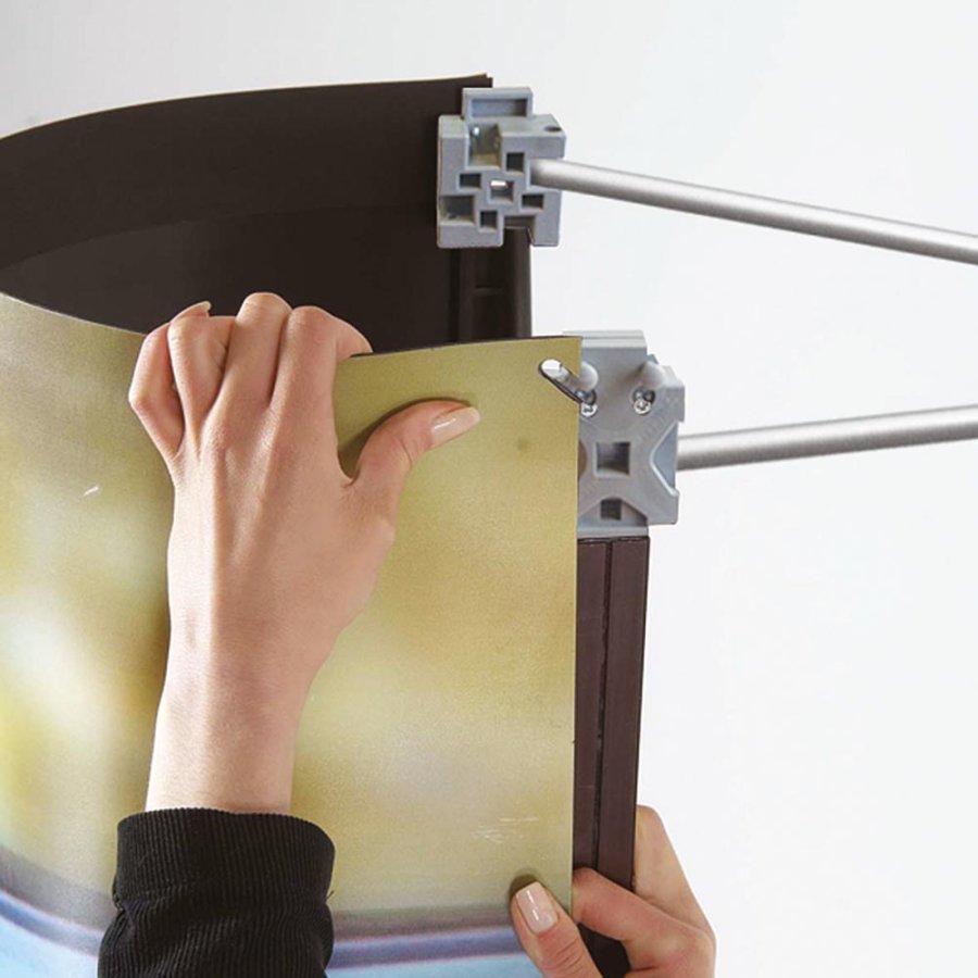 Pop-Up-Wand gebogen - 3x3