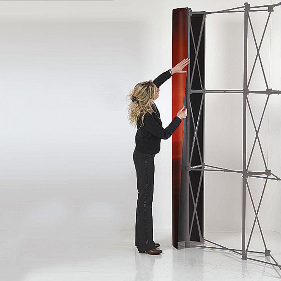 Pop-Up-Wand gebogen - 3 x 4
