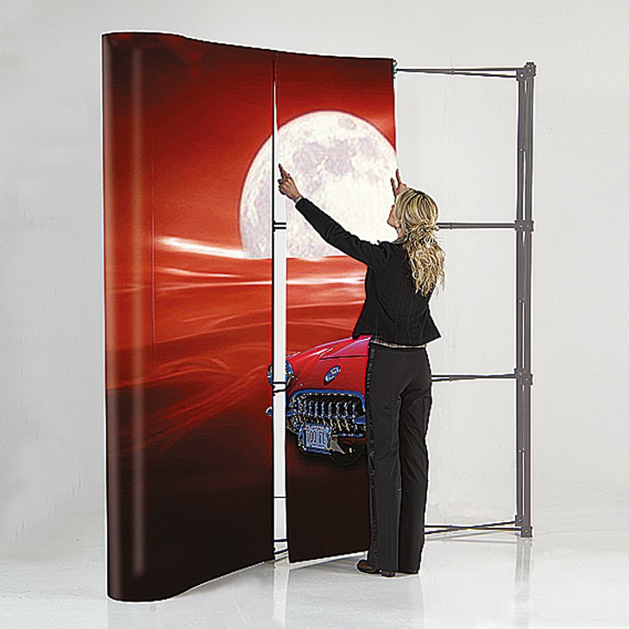 Pop-Up-Wand gebogen - 3 x 4