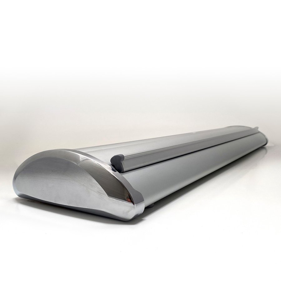 Expo Roll-up, silber, einseitig, 60 x 240 cm