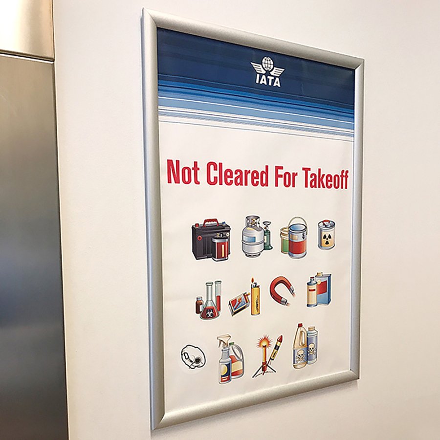 Klapprahmen mit 25mm Aluminiumprofil, silber - A1