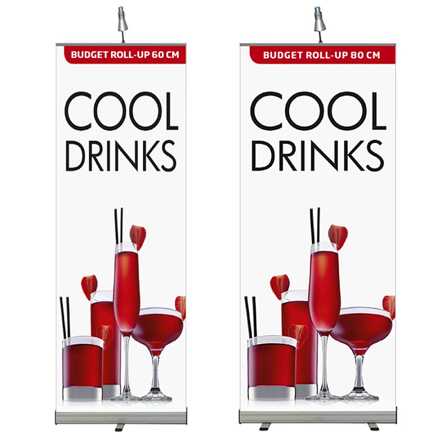 Budget Roll-up einseitig - 60x200 cm - Silber