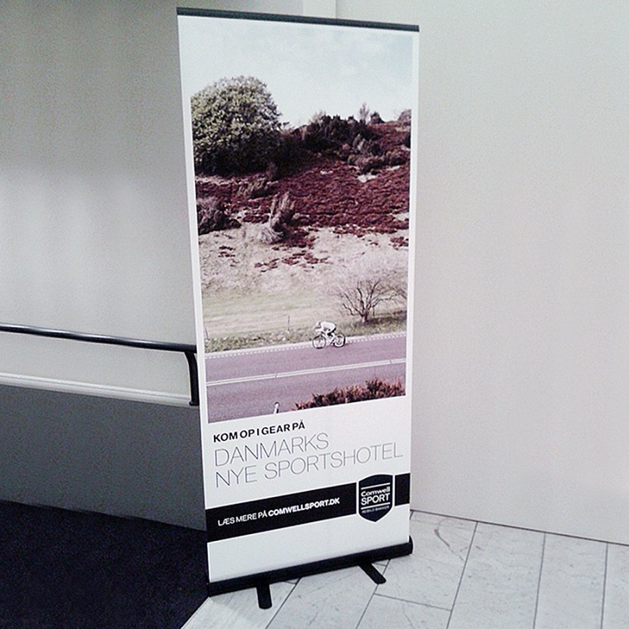 Basic Roll-up Kassette, schwarz, einseitig, 60 x 200 cm