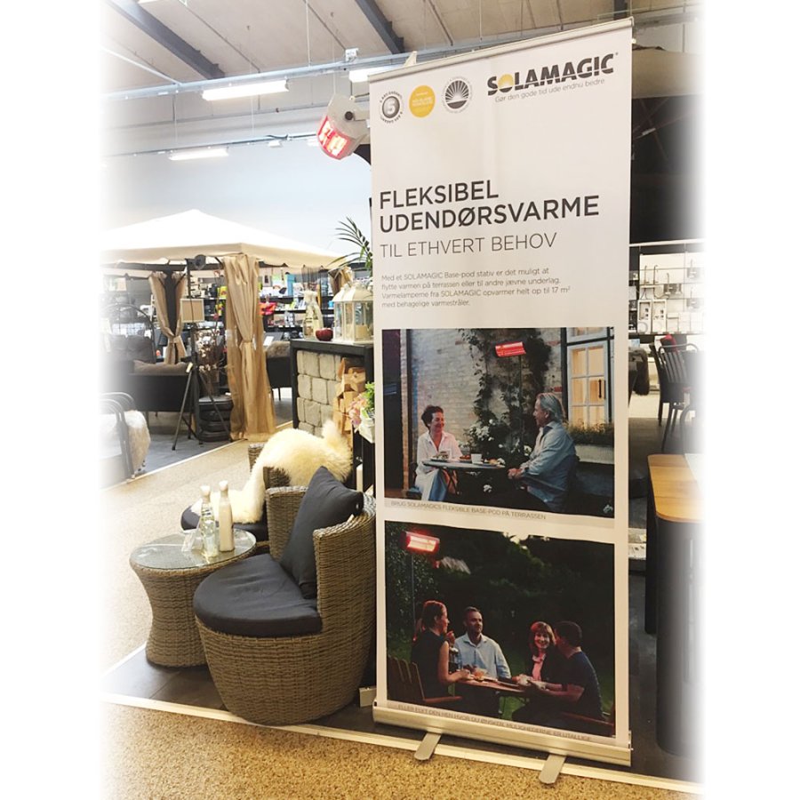 Budget Roll-up einseitig - 85x200 cm - Silber