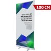 Basic Roll-up einseitig - 100x200 cm - Silber #1