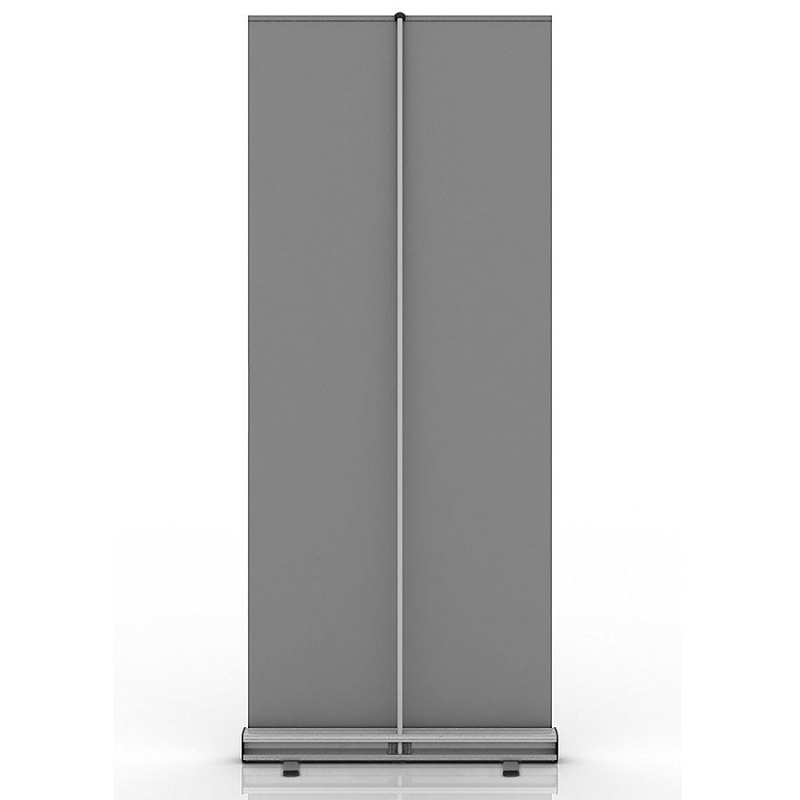 Standard-Roll-up Kassette, silber, einseitig, 85 x 200 cm