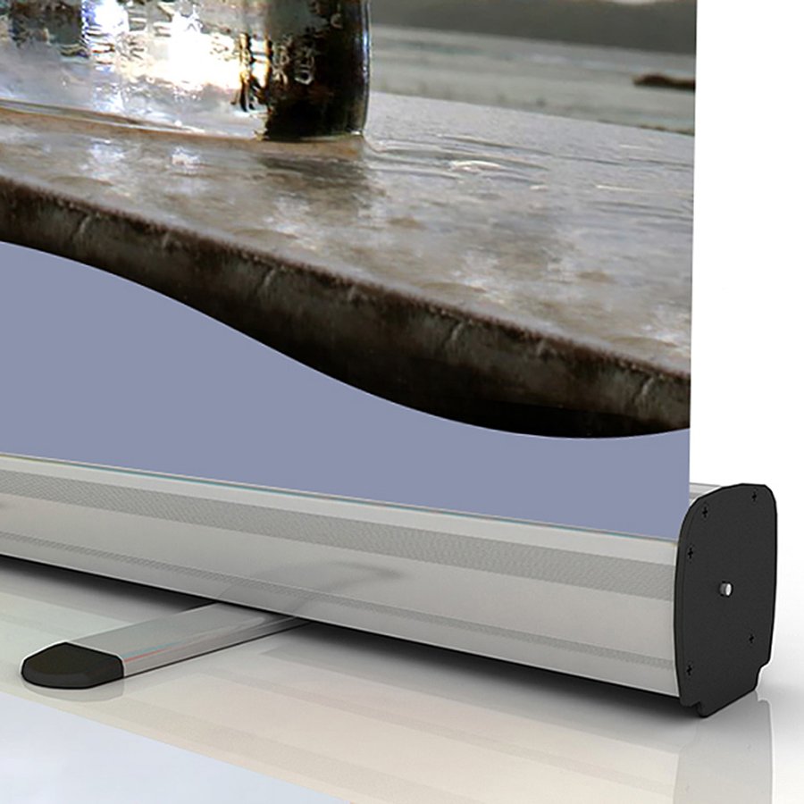 Standard-Roll-up Kassette, silber, einseitig, 85 x 200 cm