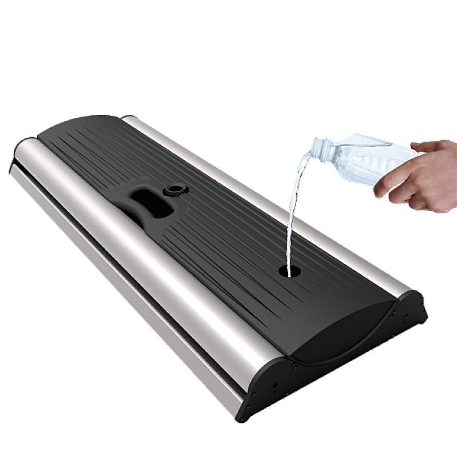 Outdoor Roll-up Waterbase, doppelseitig, Kassette, 85 x 160-200 cm