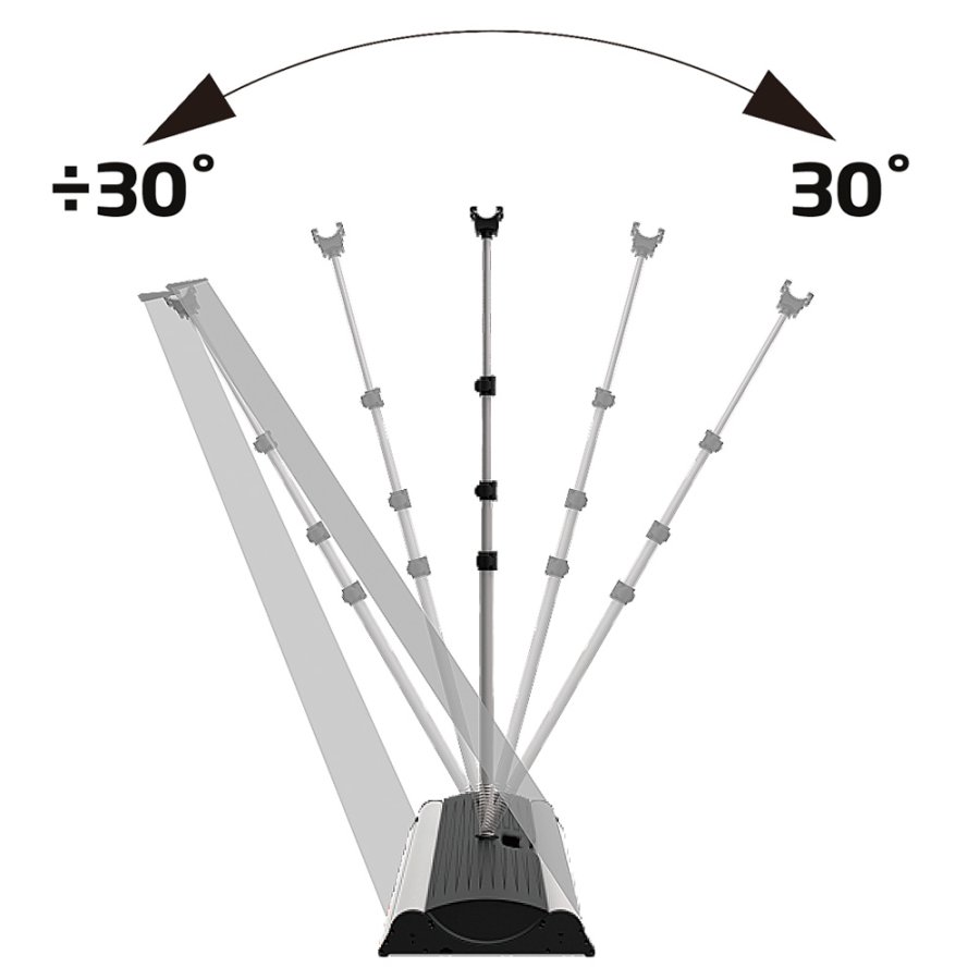 Outdoor Roll-up Waterbase, doppelseitig, Kassette, 85 x 160-200 cm
