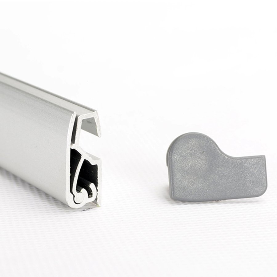 Stylish Roll-up, doppelseitig, Kassette, silber, 85 x 200 cm