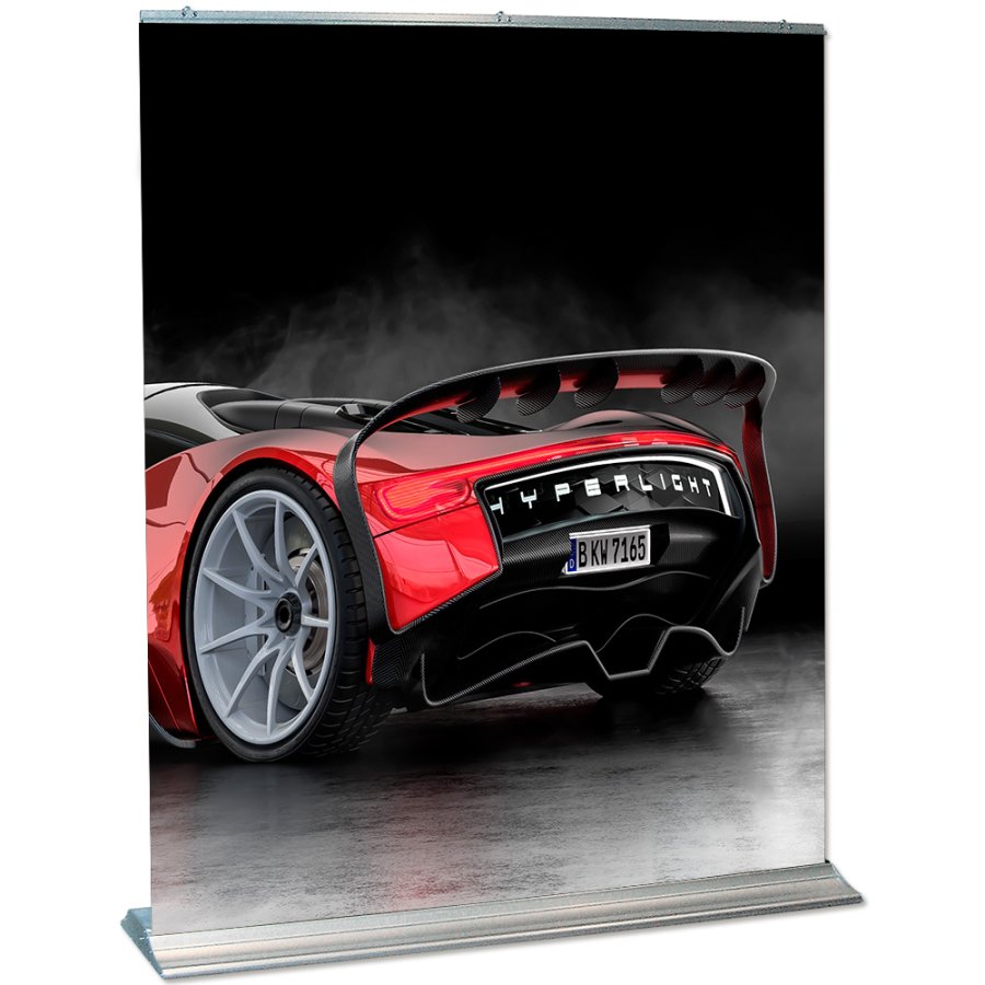 Mega Roll-up einseitig - 180x250 cm - Silber