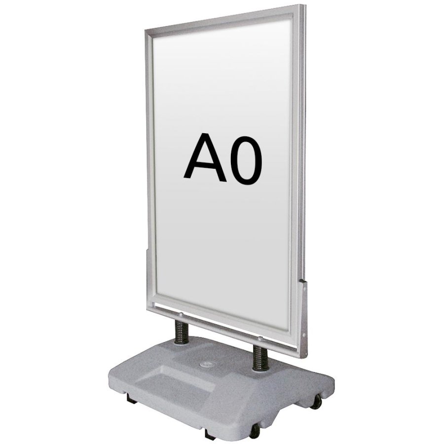 Wind-Sign Waterbase Kundenstopper - A0 - Silber