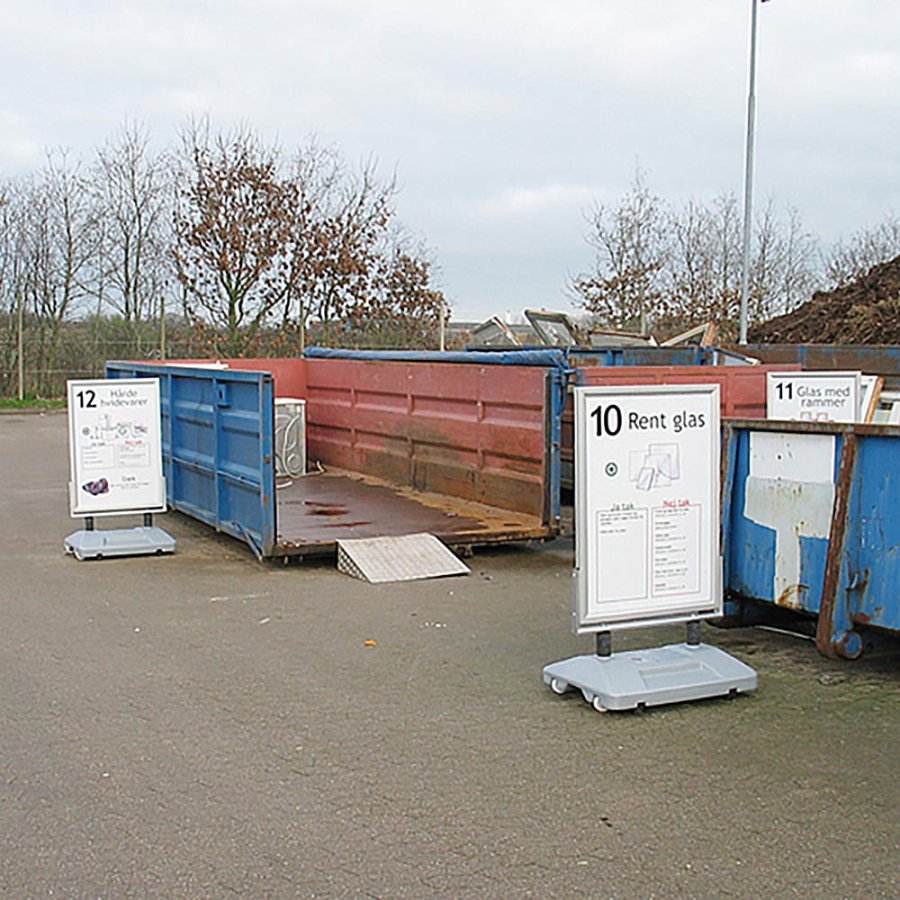 Wind-Sign Waterbase Kundenstopper - A0 - Silber