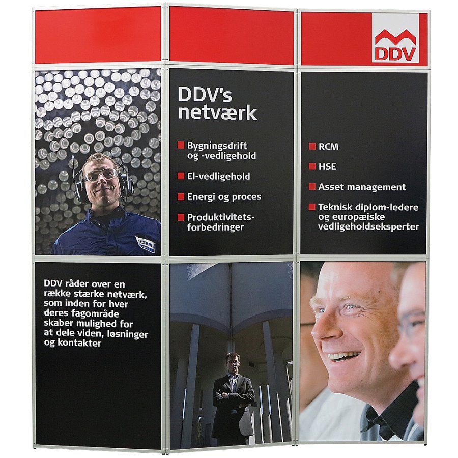 Expo-Wall Messewand, 3 Abschnitte, 219 x 239 cm