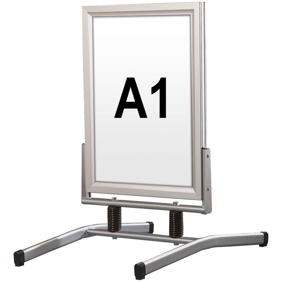 Wind-Line Lux Kundenstopper - A1 - Silber