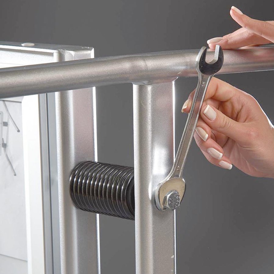 Wind-Line Lux Kundenstopper - A1 - Silber