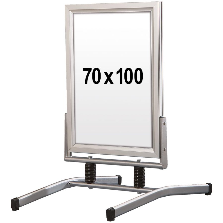 Wind-Line Lux Kundenstopper - 70 x 100 cm - Silber