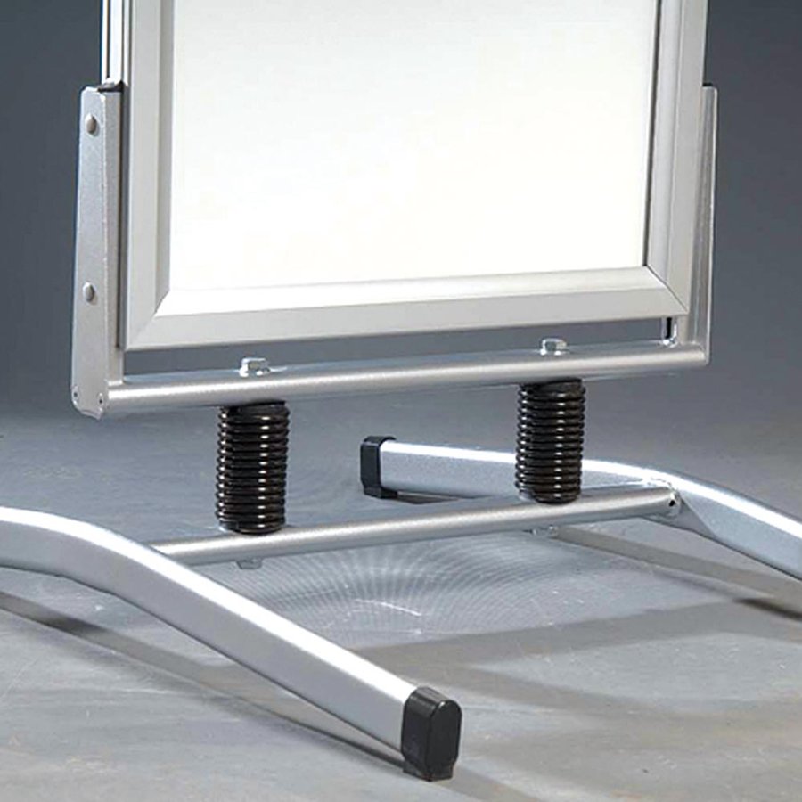 Wind-Line Lux Kundenstopper - 100 x 140 cm - Silber