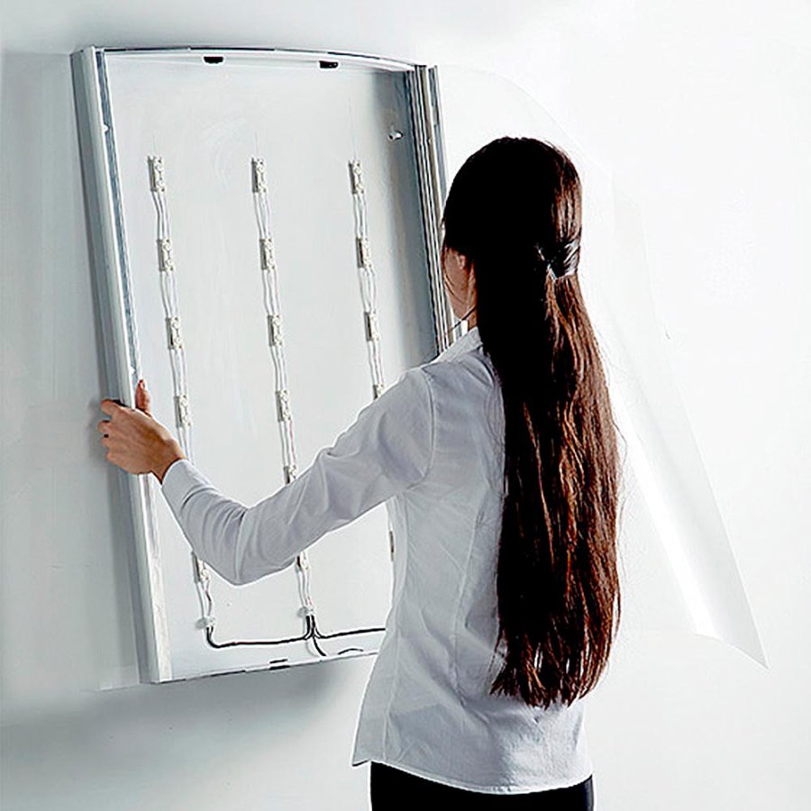 LED-Konvex-Leuchtrahmen einseitig - A1