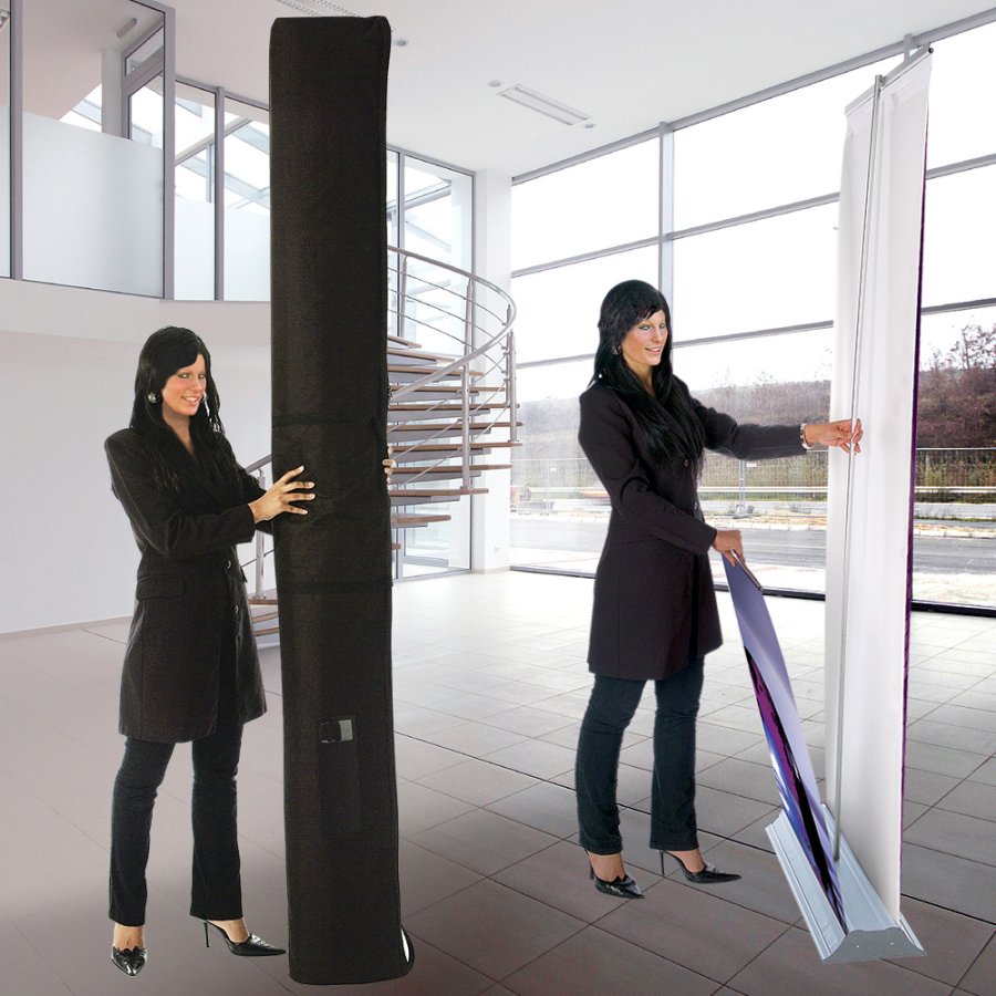 Mega Roll-up doppelseitig - 240x250 cm - Silber