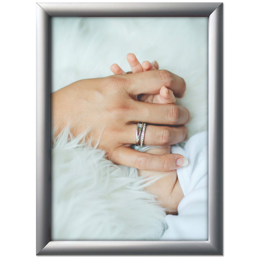 Klapprahmen mit 25mm Aluminium-Sicherheitsrahmenprofil, silber - A1