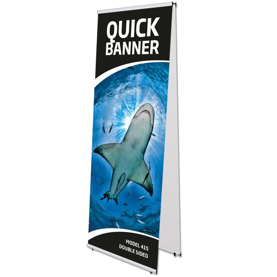 Quick-Banner doppelseitig ohne Banner und Druck - 60 x 200 cm