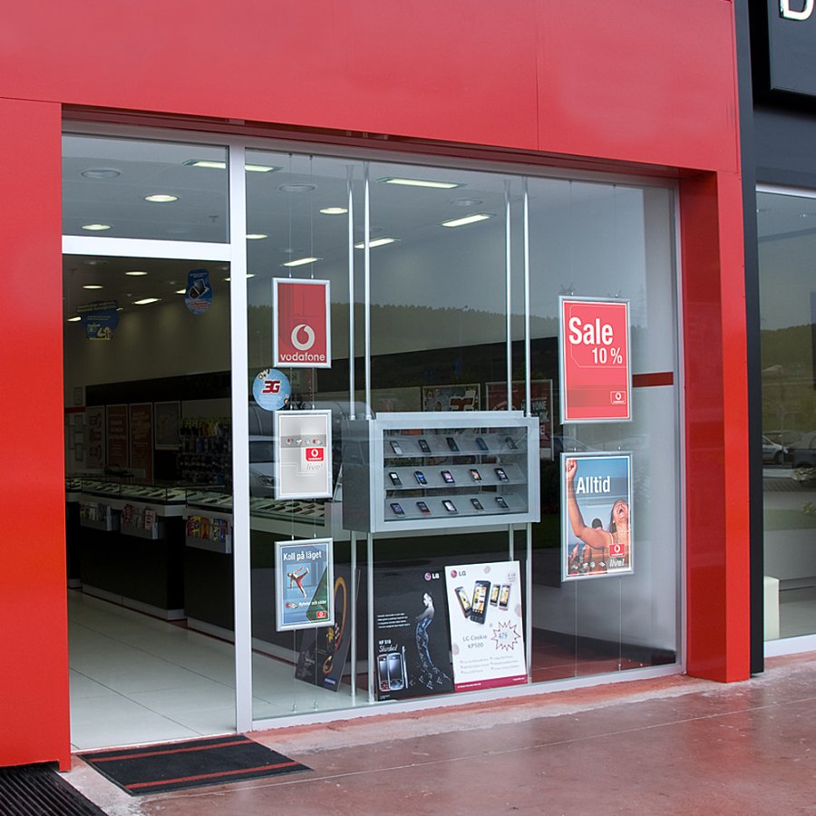 H&auml;ngender Alu-Klapprahmen doppelseitig - 25mm - 70x100 cm - Silber