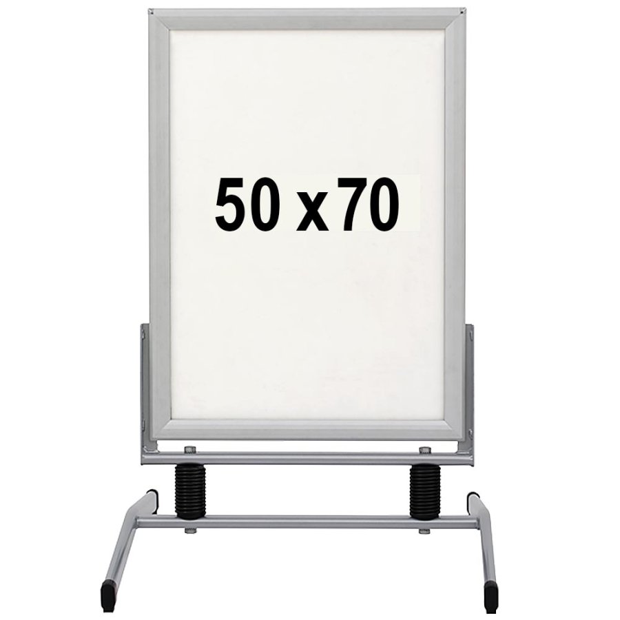 Wind-Line Basic Kundenstopper - 50x70 cm - Silber