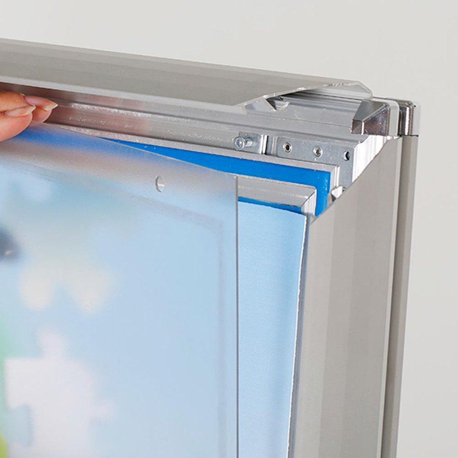 Wind-Line Basic Kundenstopper - 50x70 cm - Silber