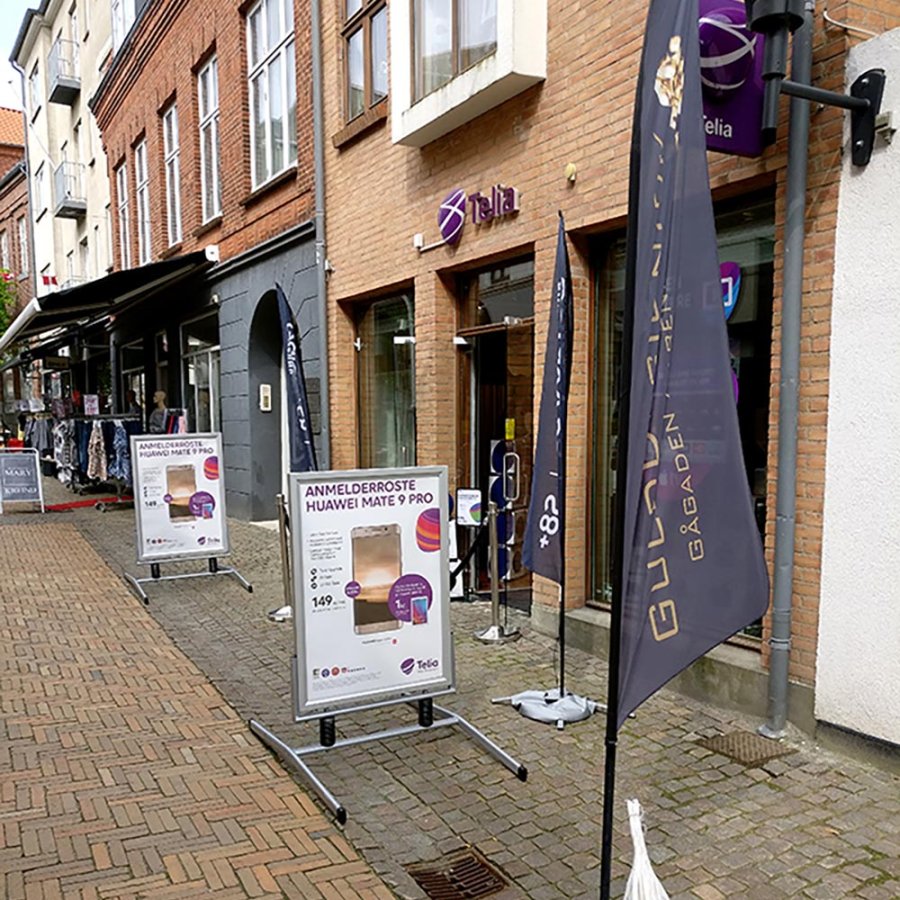 Wind-Line Basic Kundenstopper - A1 - Silber