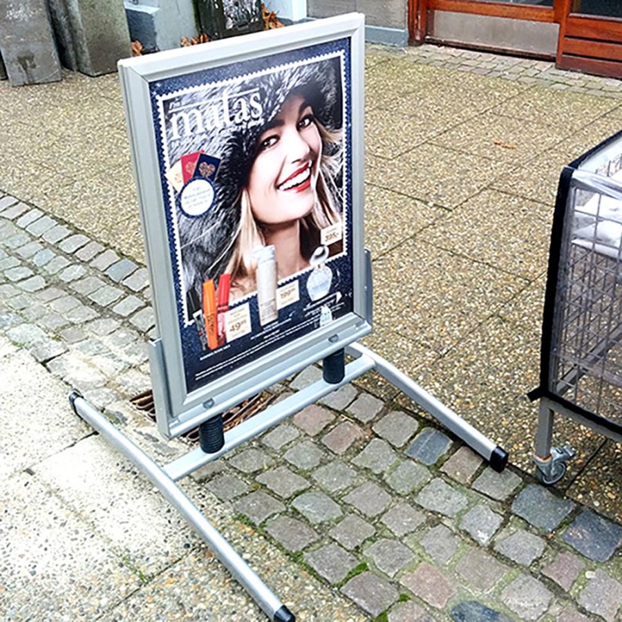 Wind-Line Basic Kundenstopper - A1 - Silber