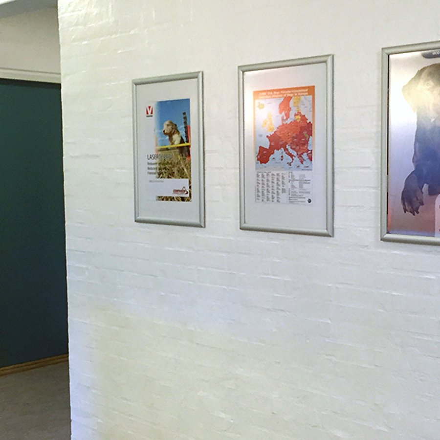 Klapprahmen mit 25mm Aluminiumprofil, silber - A3