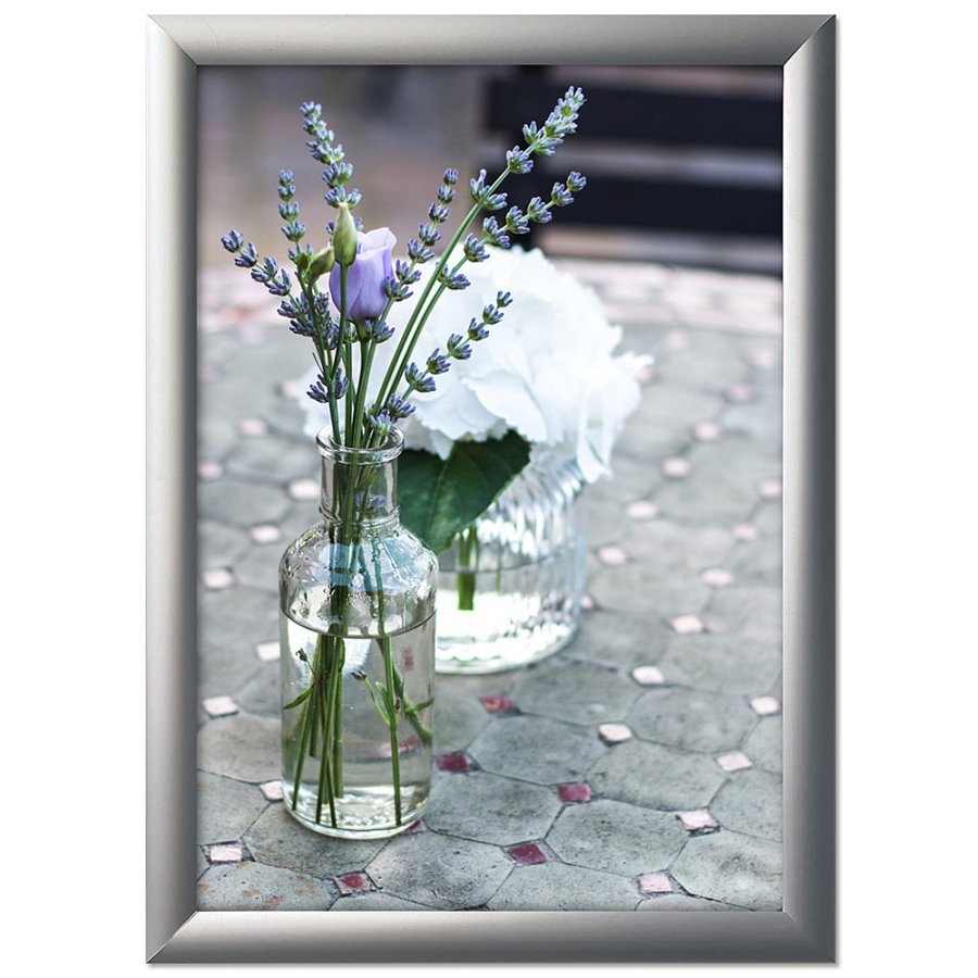 Klapprahmen Fast-Fix mit 25mm Aluminiumprofil, silber - A3