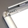 Klapprahmen mit 25mm Aluminium-Rondo-Profil, silber - 70 x 100 cm #3