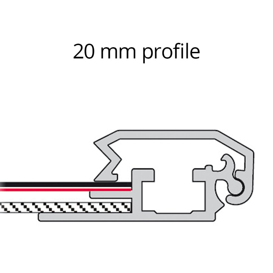 Klapprahmen mit 20mm Aluminium-Flachprofil, silber - A4