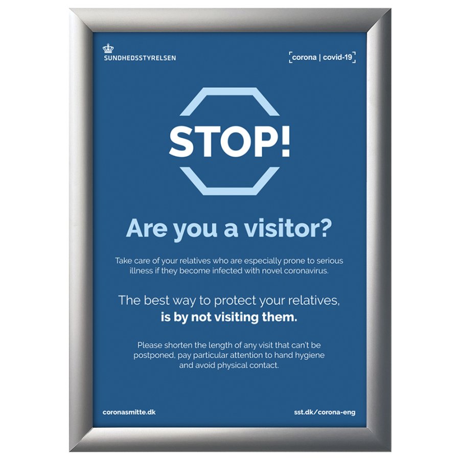 Klapprahmen mit 25mm Aluminiumprofil, silber - A4