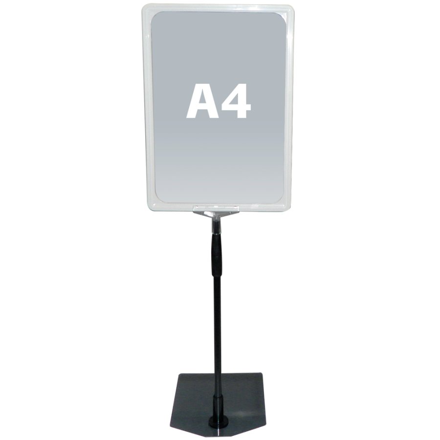 Flexst&auml;nder mit wei&szlig;em Kunststoffrahmen, A4